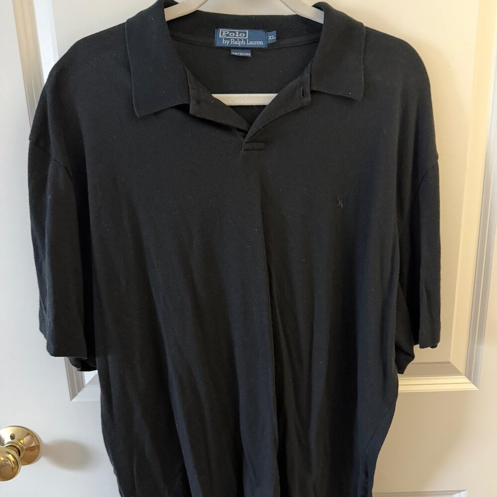 Polo by Ralph Lauren Men’s Black Short Sleeve Polo Shirt – XL